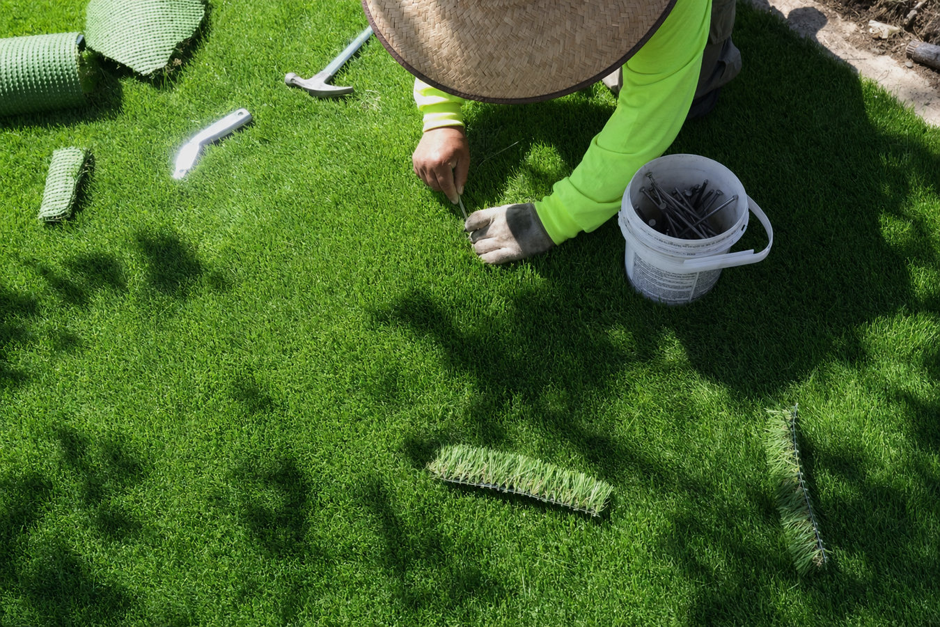 Artificial turf installation