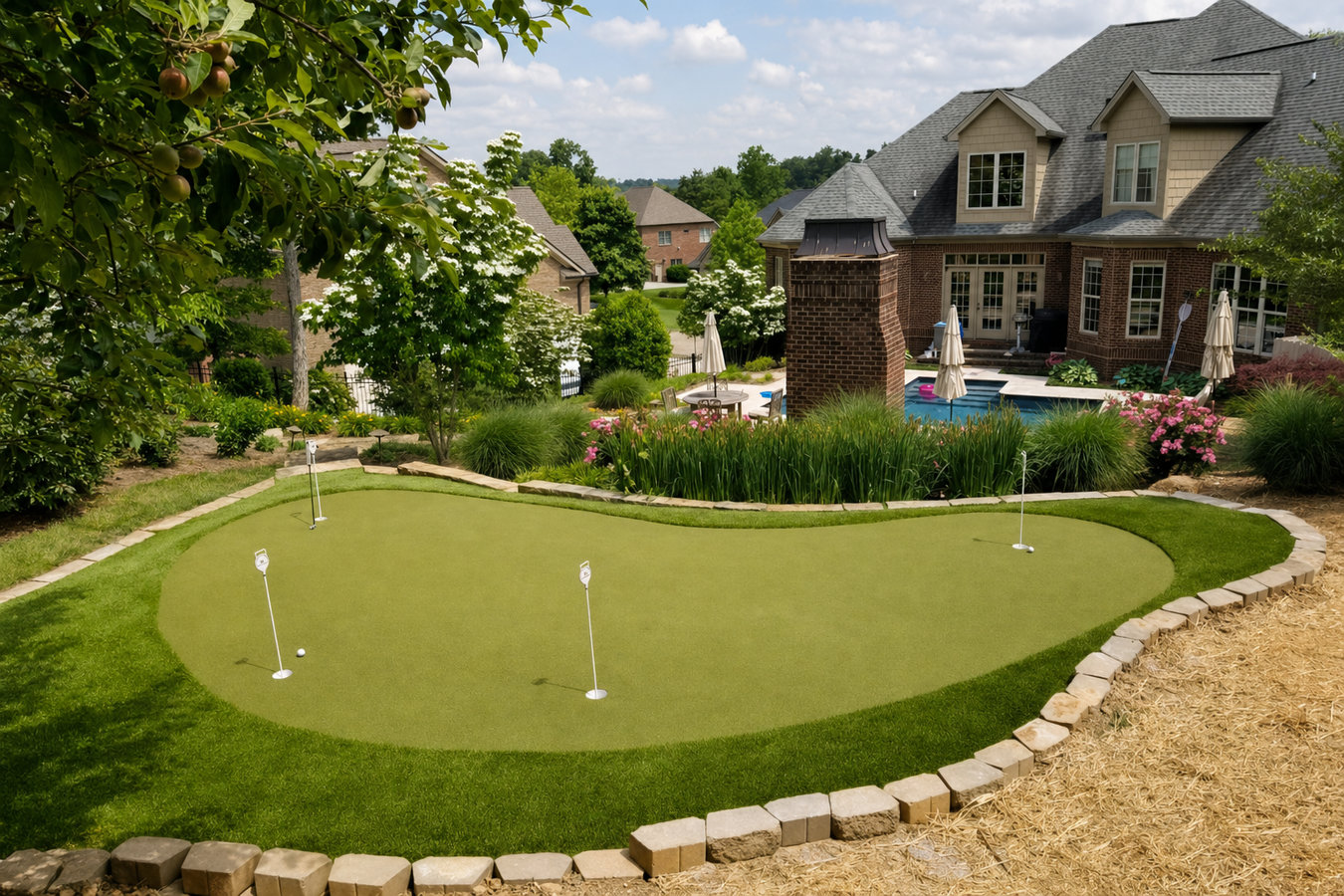 Putting green turf
